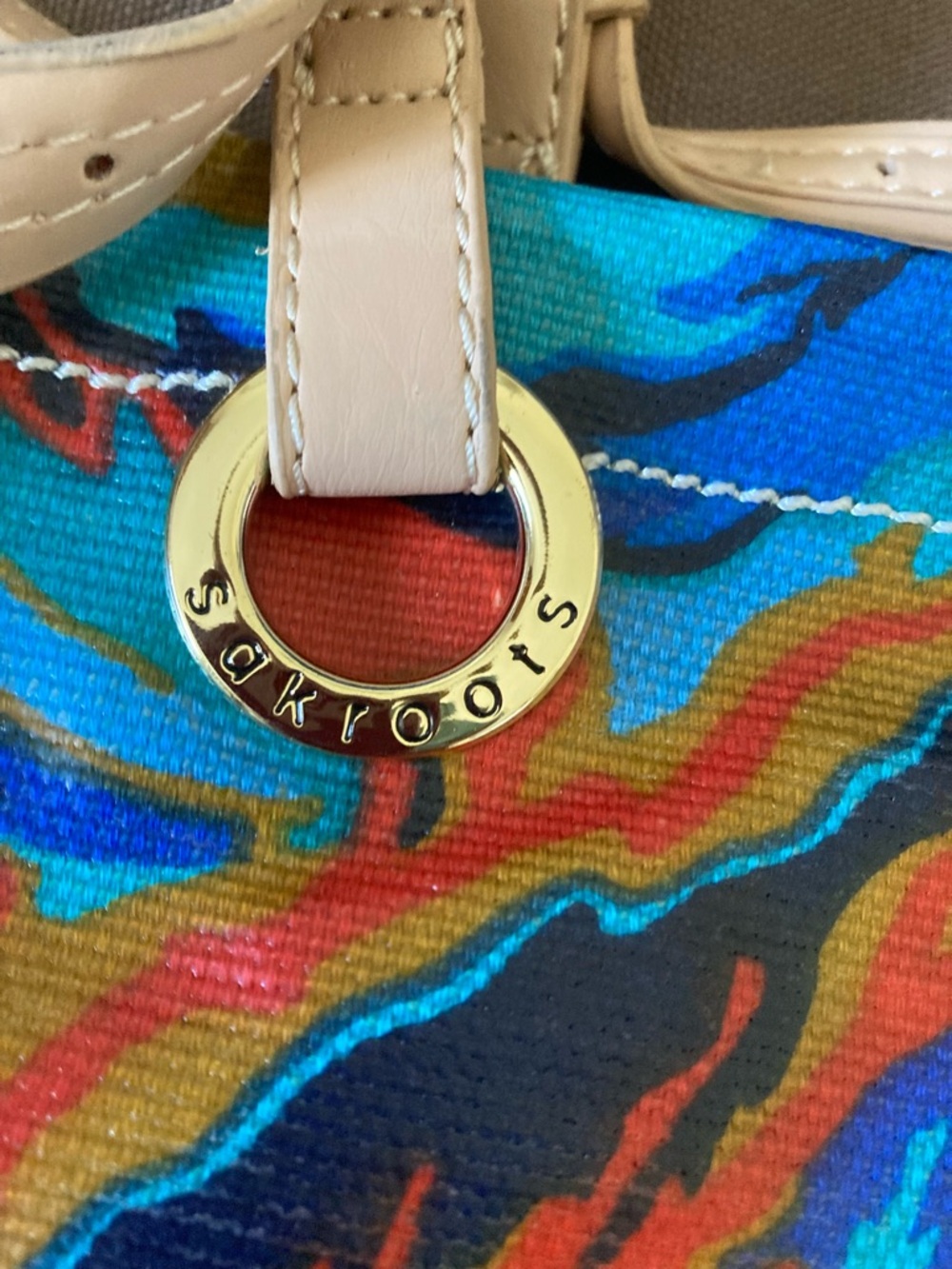 👀Final reduction 👀Sak Roots coral canvas tote